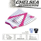Creatures of Leisure CHELSEA GEORGESON Surfing Traction Pad in White & Pink