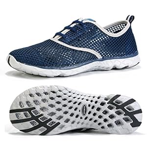 Aleader Men's Quick Drying Aqua Water Shoes Blue 10.5 D(M) US