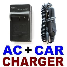 NEEWER&reg; Wall & Car Battery Charger Set For Fuji NP-40 F470 F480 F650 Z1 Z5 V10 by Neewer
