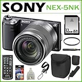 Sony NEX-5NK/B 16.1MP Compact Interchangeable Lens Digital Camera in Black  ....