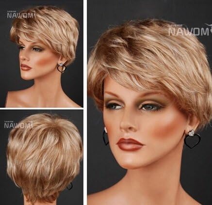 nice wigs mommy wig short blond hair wig kanekalon wig sensational wigs natural looking 7-3-15TT613