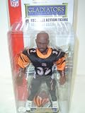 Gladiators of the Gridiron NFL Rudi Johnson # 32 - Cincinnati Bengals Action Figure in Blue Jersey