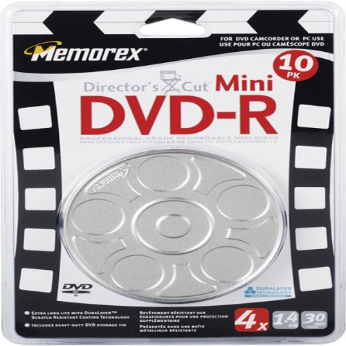 Memorex Mini DVD-R 10 Pack Directors Cut