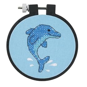 Learn-A-Craft for Kids - Dolphin Delight GND Stamped Cross Stitch Kit