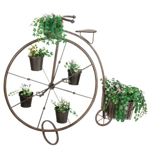Red Carpet Studio Bronze High Wheel Bicycle Planter, 50 Inch