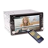 Ouku 2014 Hotest Model 6.2-Inch LCD Double-2 DIN In Dash Touch screen LCD Monitor with DVD/CD/MP3/MP4/USB/SD/AMFM/RDS/Bluetooth and GPS Navigation SAT NAV Head Deck Unit Tape Recorder Subwoofer HD