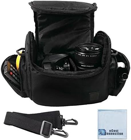 Deluxe Large Digital Camera/Video Padded Carrying Bag/Case for Nikon, Sony, Pentax, Olympus Panasonic, Samsung, and Canon DSLR Cameras