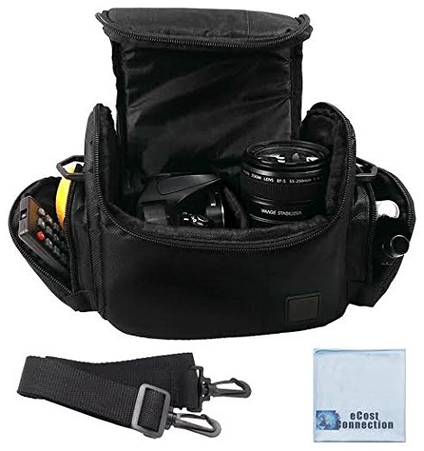 Deluxe Large Digital Camera/Video Padded Carrying Bag/Case for Nikon, Sony, Pentax, Olympus Panasonic, Samsung, and Canon DSLR Cameras