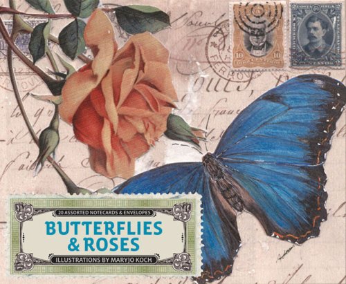 Butterflies and Roses Notecards