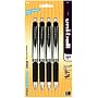 uni-ball Impact RT Retractable Gel Pens, 4 Black Ink Pens(66901PP)