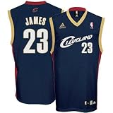 LeBron James Cleveland Cavaliers Navy Youth Replica Adidas NBA Jersey