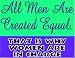 Novelty Sign: Men Equal..Women In Charge