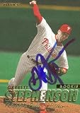 Garrett Stephenson Autographed/Hand Signed MLB Baseball Card (Philadelphia Phillies) 1997 Fleer #598