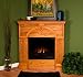 SEI Linda Corner Electric Fireplace, Golden Oak