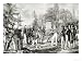 Students from the Ecole Polytechnique at the Tomb of Gaspard Monge Art Giclee Poster ...
