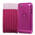 4G Touch Pink Silicone Protective Armour Case + Pink Sock Cover & Screen Protector Kit for New Apple iPod Touch 4th Generation - 8GB 32GB 64GB