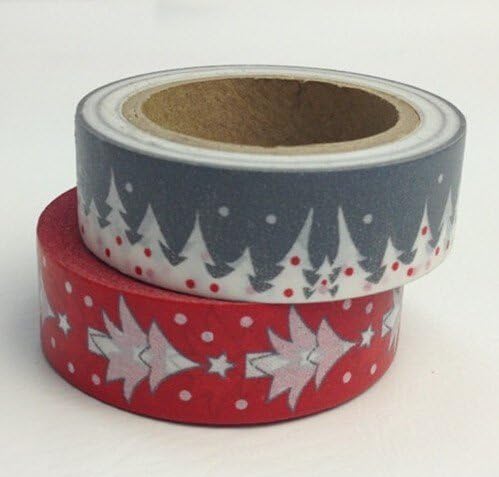 Lovely Paper Decoration Christmas Handmade Gift Diy Washi Tape 2pcs