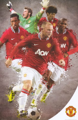 (24x36) Manchester United FC 2011-12 Sports Poster Print