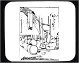 Decorated Mouse Pad with "black and white", Latvia, Europe, building, construction, architecture