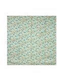 Marc Jacobs White and Blue Flowers Printed Silk Square Scarf