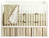 JJ Cole 4 Piece Crib Bedding Set in Green Tiles