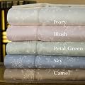 Cotton/Silk Floral Sheet and Pillowcases - Open stock