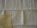 White and Pale yellow Throw