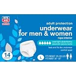 Rite Aid Protective Underwear for Men and Women, Overnight Absorbency, Large 14 count