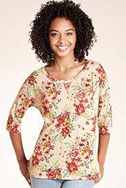 Cotton Rich Floral Print Top