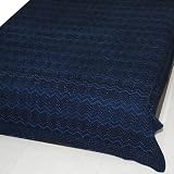 Bed Spread Comforter Block Print on Cotton Size Queen (bcov534)