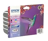 Epson T0807 original Claria multipack ink cartridge Comprising T0801 black, T0802 cyan blue, T0803 magenta red T0804 yellow T0805 light cyan T0806 light magenta