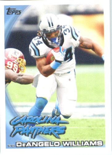 2010 Topps NFL Football Card # 394 DeAngelo Williams - Carolina Panthers - NFL Trading Card in a Protective ScrewDown Case!