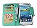 Galaxy S3 case,Case for Samsung Galaxy S3,By Hilda,wallet case,Credit Card Holder,PU Leather Case,Flip cover case,Galaxy SIII i9300 case[Blue]