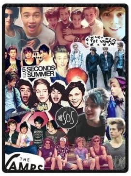 SOFTKIITY 5 Seconds Of Summer 5Sos Throw Blanket Indoor Outdoor Blanket Travel Blanket 58X80 Inches (Large)