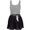 Miso Ruffle Rope Tie Dress - Black - Womens