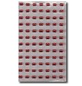 Selbstklebende Glitzersteine 6 mm 84 St&uuml;ck rot
