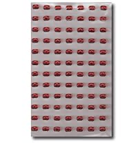 Selbstklebende Glitzersteine 6 mm 84 St&uuml;ck rot