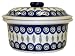 Kitchen & Housewares : Teresa Beach Polish Pottery 5 Cup Covered Dish, Peacock pattern