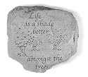 KayBerry Cast Stone Garden Accent Stone Life is a shade better 65020