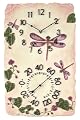 Chaney Instrument 11-Inch by 18-Inch Dragonfly Clock/Thermometer Combo