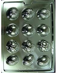 Buy BALL ASSORT (BASE, SOC FB BB Sports Candy Mold Chocolate