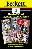 Beckett Football Card Alphabetical Checklist: Number 3 (Beckett Football Card Alphabetical Checklist)