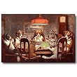 Nostalgic Dogs Playing Cards Tin Sign : Dogs Playing Poker