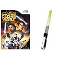 Star Wars: The Clone Wars Republic Heroes with Lightsaber for Nintendo Wii