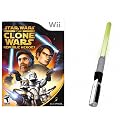 Star Wars: The Clone Wars Republic Heroes with Lightsaber for Nintendo Wii