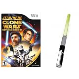 : Star Wars: The Clone Wars Republic Heroes with Lightsaber for Nintendo Wii