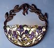 Meyda Tiffany 16.5in. Wide Iris Wall Sconce Light 65956