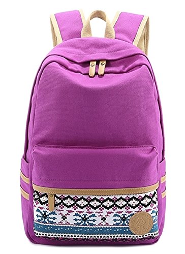 Leaper Causal Style Lightweight Canvas Laptop Bag Cute Backpacks