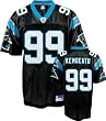 Maake Kemoeatu Jersey: Reebok Black Replica #99 Carolina Panthers Jersey