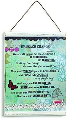 DEMFU Embrace Change Message Wall Plaque